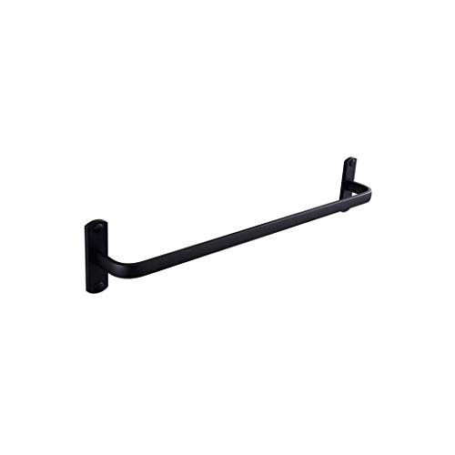 N/A Black Towel Rack, Space Aluminum Towel Rack Bathroom, Bathroom Towel Rack Single Pole, Total Length 39 Cm - Towel Rack