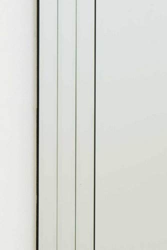 MirrorOutlet Silver Triple Bevelled Venetian Wall Mirror 2Ft3 X 1Ft11 (68cm X 58cm), Frameless