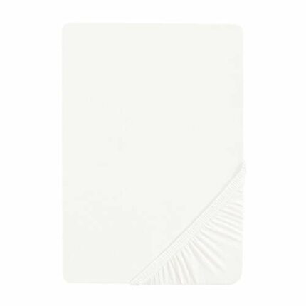 Biberna 0802760/001/141/001, breathable Molton fitted sheet, impermeable to water, according to Oeko-Tex standard 100, White, 100 x 200 cm