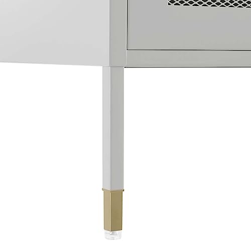 Modway Nightstands, Metal, Light Gray