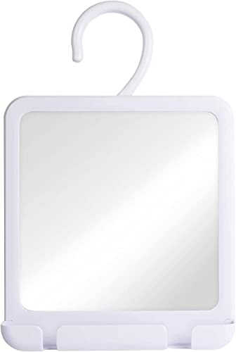 MIRRORVANA Fogless Shower Mirror for Shaving with Hook for Hanging and Anti Fog Shatterproof Surface - Fill Back Chamber/Reservoir with Hot Water