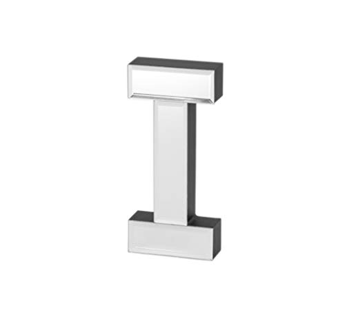 COLLECTIVE HOME - 7-inch Tall Mirrored Glass and Wood Decorative Letter, Home-Bedroom-Office Wall Décor. Perfect Fun Gift to Encourage Girls, You