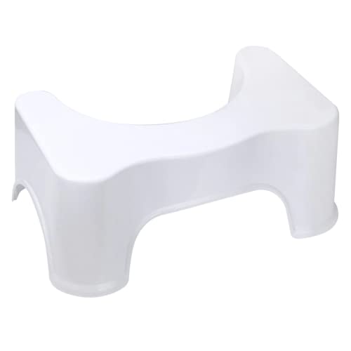 JJA Bathroom Toilet Stool, Foot Step Stool, Footstools, For Constipation Piles Relief Foot Stool - Anti-Slip Bathroom Accessories (Light Grey)