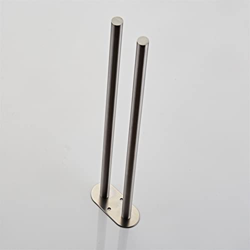 HIGOH Towel Racks,Towel Holder Towel Rail for Bathroom, Double Arm Towel Holder, Towel Bar Rail, Wall Kitchen Hanger Shelf for Towels Bathroom Ha