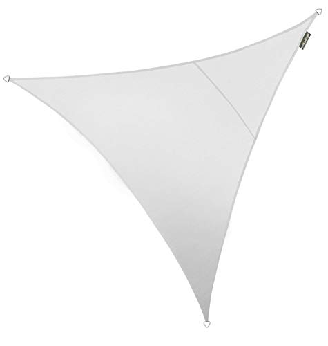 Kookaburra 2m Triangle 320gsm Knitted Sun Sail Shade Canopy 93.3% Commercial Grade UV Block (Polar white)