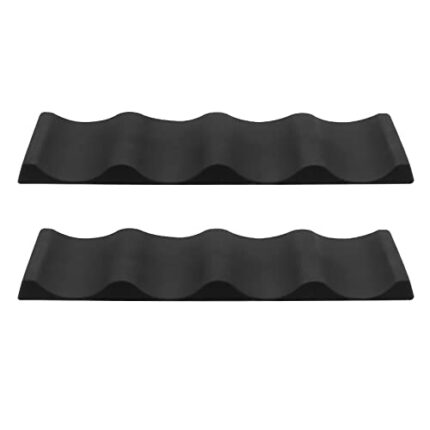 UOIENRT 2-Pack Foldable Silicone Wine Stacker Set Wine Bottle Holders Beer Can Rack Bottle Stacking Mat Stacks Cans Wine Holder Easy Storage Refr