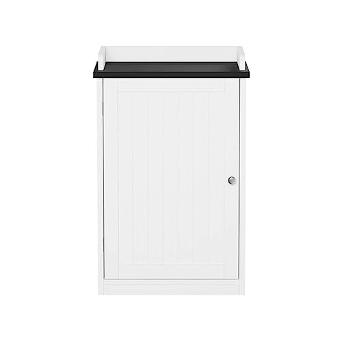 N/A Bathroom Cabinet – Floor Cupboard for Storage (White) Bathroom Furniture