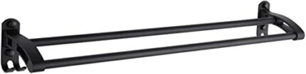 XMING Bathroom Towel Rack Metal Towel Rack Bathroom Towel Rack Black Hardware Bathroom Pendant Set