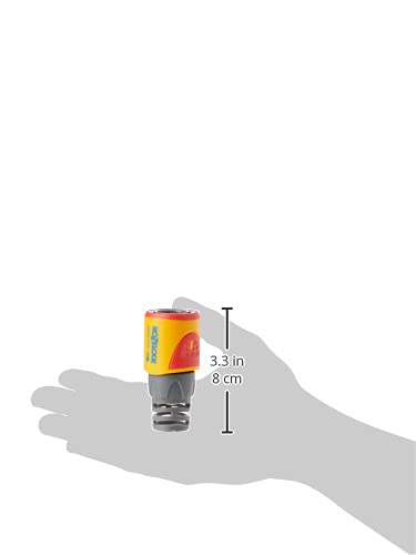 HOZELOCK - Aquastop Hose Connector Plus ø 12.5mm - 15mm (1/2"- 5/8") Soft Touch: Aquastop, Watertight, Non-slip, Flexible, Long Tip Prevents Twis