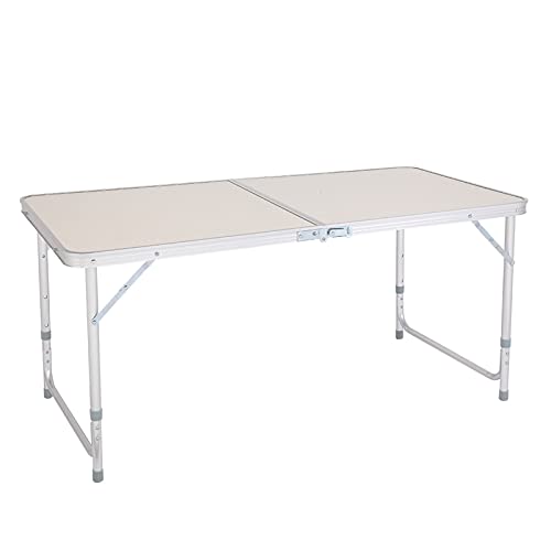 LEIGE 120 X 60 X 70 4Ft Portable Multipurpose Folding Table White