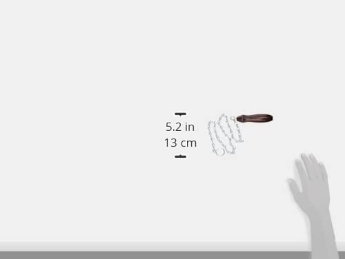 Merriway® BH01762 High Level WC Toilet Cistern Chain Pull,Wooden Handle ,Silver ,12 inch