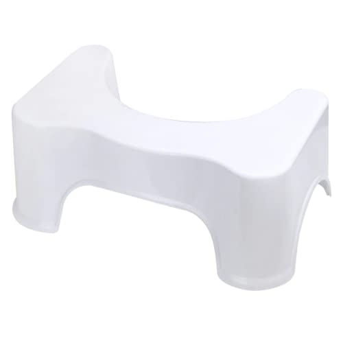 JJA Bathroom Toilet Stool, Foot Step Stool, Footstools, For Constipation Piles Relief Foot Stool - Anti-Slip Bathroom Accessories (Light Grey)