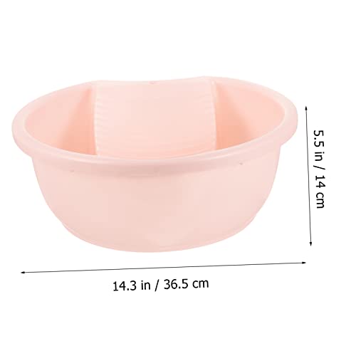 Kisangel Baby Wash Basin Student Household Plastic Pink Laundry Tub