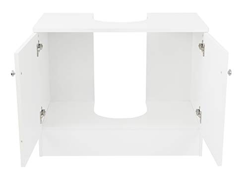 House & Homestyle Under Sink Unit, White, H 56cm x W 70cm x D 37cm