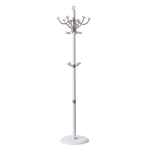 N/A Metal Coat Hanger Design Floor-to-ceiling Coat Rack Standing Bedroom Furniture Floor-to-ceiling Coat Hanger (Color : Argento, Size : Light Gr