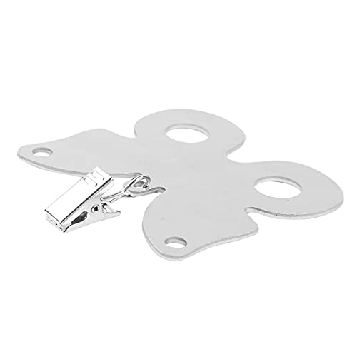 Alnicov Set of 8 Stainless Steel Tablecloth Weights with Clips for Family Dinner Table and Outdoor Picnic Decoration(Butterfly)