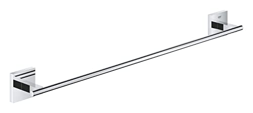 GROHE Start Cube Towel Rail – Bathroom Wall Mounted Towel Holder (Metal, Concealed Fastening, Including Screws and Dowels), Size 600 mm, Extra Ea