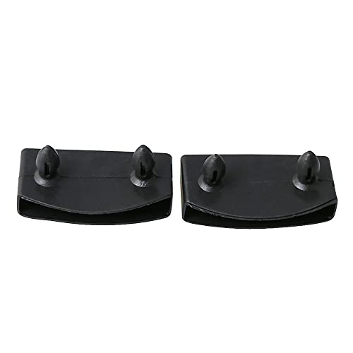Etfbuy 50 Pcs Bed Board Plastic Bracket Single End 55mm Black Slat Caps Holders Connector Furniture Accessories for Holding Securing Wooden Slats