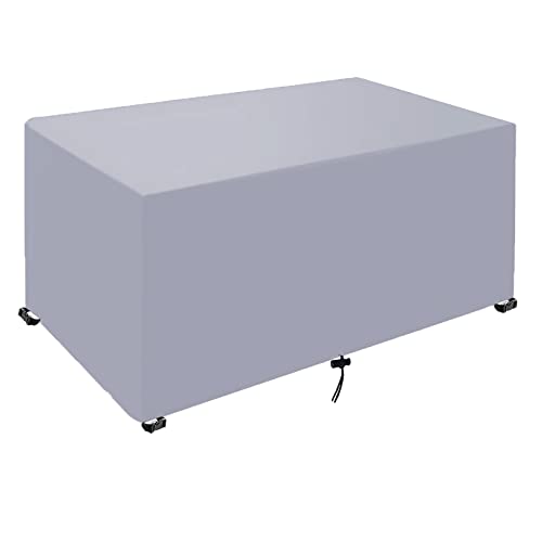 Garden Furniture Covers Waterproof, Rectangular Patio Table Cover, Waterproof, Windproof, Anti-UV, 420D Heavy Duty Oxford Fabric for Chair Sofa O