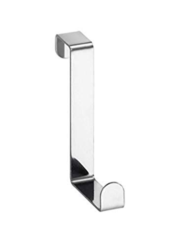 WENKO 4214062100 Clothes / door coat hook, set of 6, stainless steel, glossy