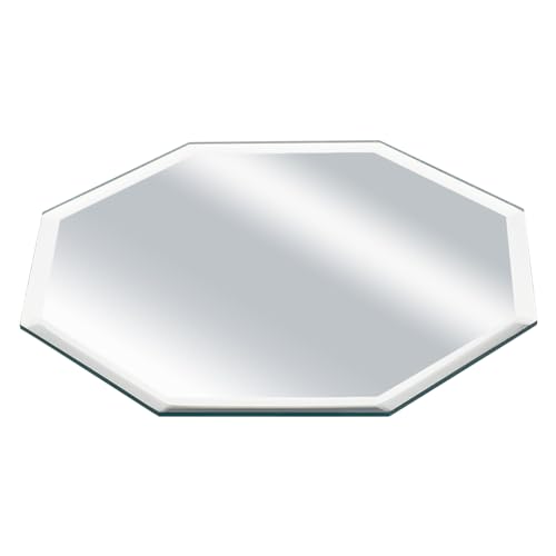 FINGERINSPIRE Round 3mm Beveled Glass Mirror 15cm in diamete Round Mirror Panels Modern Look Aesthetic Mirror Glass Mirrors for Wall Decoration,