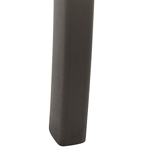 Modern Garden Dining Set Synthetic 4 Stacking Chairs Black Sersale/Camogli