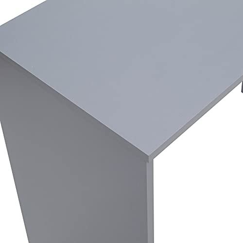 GFW Wooden Office Desk for Home & Office, Wood, Grey, 39.6 x 90 x 76.5 cm