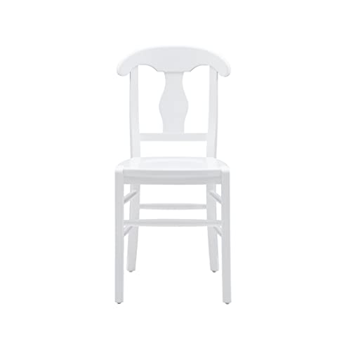 Linon Waurd White Fully Assembled Set of 2 Side Chairs, Solid Beechwood, Dining Height