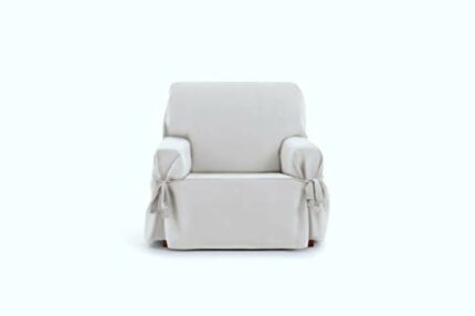 Eysa Sofa Cover, Cotton, White, 80-120cm, 1 seater