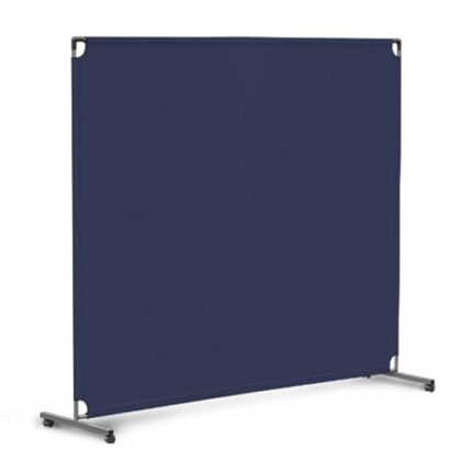 Steel-AID Room Divider | Freestanding Office Wall Partition with Blackout Screen, Restaurant, School, Church, Classroom, Dorm Room, Kids Room, Fr