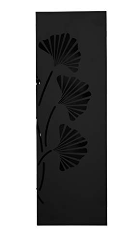 Mango Steam Black Tall 21.75" Ginkgo Leaf Umbrella / Cane / Walking Stick / Wrapping Paper Holder, Stand, Rack Organizer