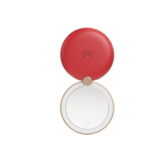 JYDBRT Pocket Portable Moisturizing Beauty Fill Light Led Makeup Hand-held Portable (Color : Argento, Size : 92.9 * 83.2 * 22.3mm)