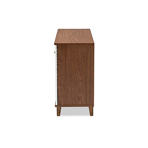 SDFGH Entrance Shoe Cabinet Hallway Storage Shoe Cabinet Wooden Storage Space Saving Rack