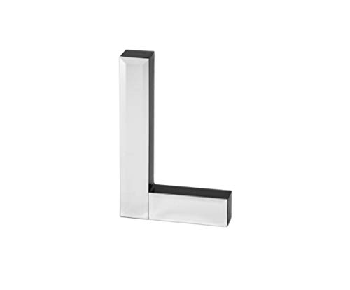 COLLECTIVE HOME - 7-inch Tall Mirrored Glass and Wood Decorative Letter, Home-Bedroom-Office Wall Décor. Perfect Fun Gift to Encourage Girls, You