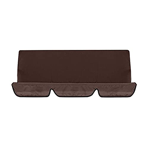 NJGRAE Swing Cushion Cover, Waterproof 3 Seater Swing Seat Cover Bench Cushion Covers Chair Protection for Outdoor Garden Patio Hammock (Gray)