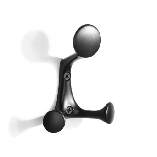 SARIHOSY Wooden and White Coat Hooks Wall Mounted, Wooden Shelves with Hooks, Coat Knobs Wooden White Pegs for Wall, Oak Coat Hooks Wall Mounted