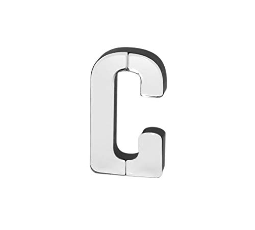 COLLECTIVE HOME - 7-inch Tall Mirrored Glass and Wood Decorative Letter, Home-Bedroom-Office Wall Décor. Perfect Fun Gift to Encourage Girls, You