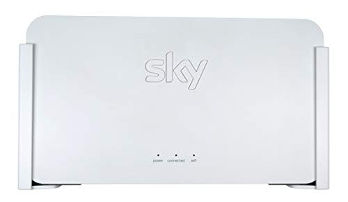 Q-View Latest Sky Q Booster Wall Mount Bracket (White) - Made in the UK - by Q-View (SE210UK, Plastic)