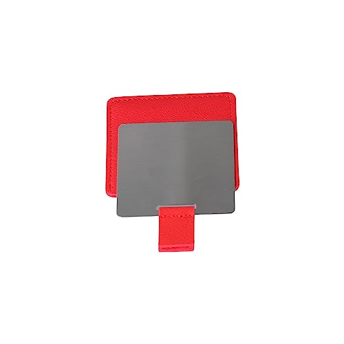 Leadigol Ultra-Thin Compact Mirror,Folding Vanity Mirror Cosmetic Tools PU Leather Foldable Square Unbreakable Pocket Mirror