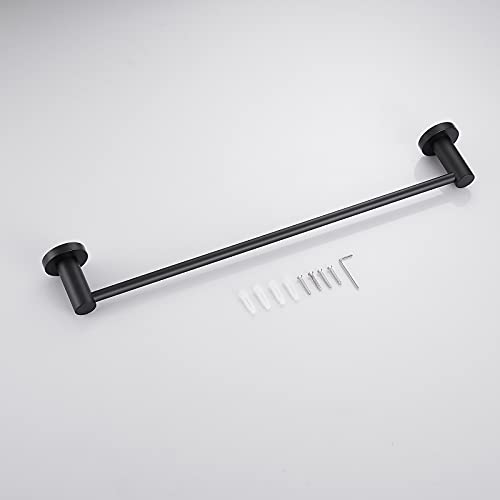 Towel Bar for Bathroom Wall Mounted 40cm(15.7inch)Matte Black SUS 304 Stainless Steel Shower Towel Rack Gudetap GTA20806B