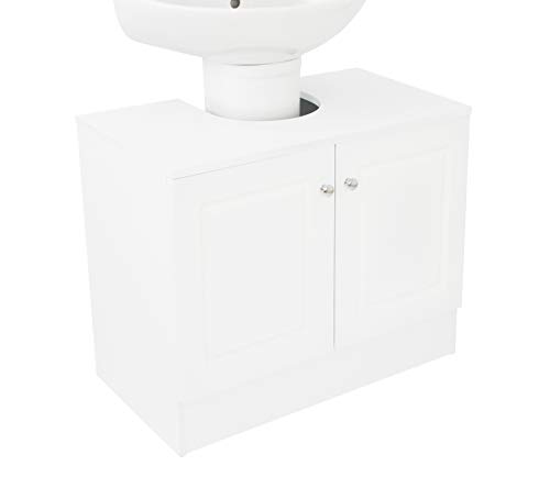 House & Homestyle Under Sink Unit, White, H 56cm x W 70cm x D 37cm