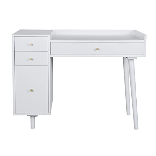 N/A 3 Drawers 1 Door Dresser Desk Computer Desk For Bedroom Living Room Office Furniture Home Furniture (Color : A)