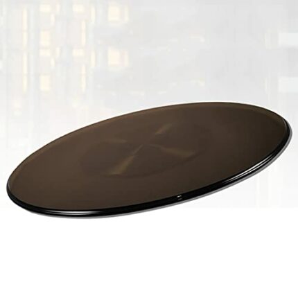 ZAKSEM 10mm Tempered Glass Round Turntable, Turntable/Tempered Glass Rotating Tray/Round Serving Plate,for Birthday Parties,Family Gathering (Siz