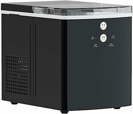 Shykey countertop ice machine Black Portable Ice Maker First Batch in Under 10 Minutes and 33 lb Daily Perfect Machine for Kitchen Countertops ic