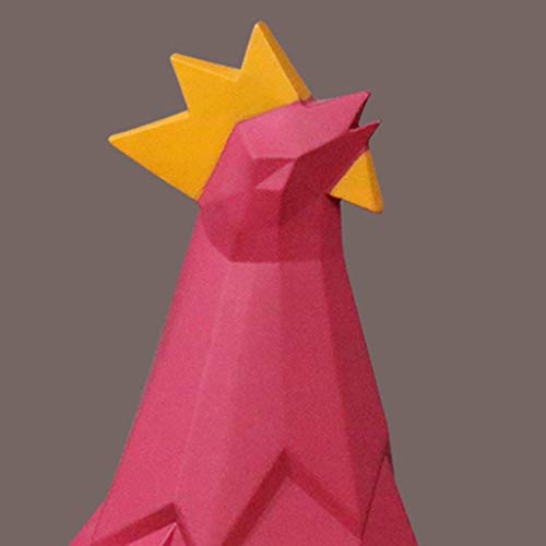 n/a Sculpture decoration- Nordic Style Cock Statue Wine Cabinet Small Ornaments Home Geometric Animal Furnishings Creative Interior Decoration