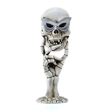 WUURAA Halloween Skull Mirror For Home Bedroom Bathroom Decoration Ornaments Skull Mirror Charm