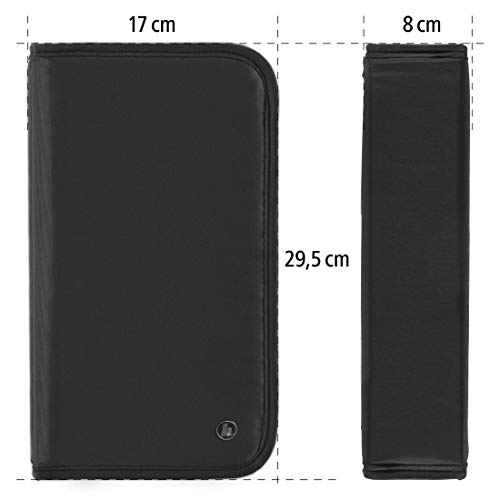 Hama CD Wallet for 104 Discs, CD/DVD/Blu-ray (folder for storage, space-saving for the office, car and at home), Black