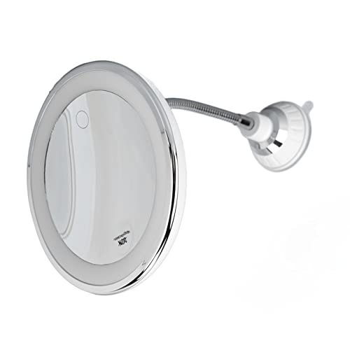 LED Makeup Magnifying Glass, Home Makeup Mirror Magnifying Suction Cup Design for Detailed Makeup