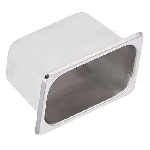 3.94inch Basin Food Bowl,Stainless Steel Deep Buffet Basin Insulation Counter Basin, Washing-up Bowl Multi-purpose Dish Tub for Kitchen Canteen
