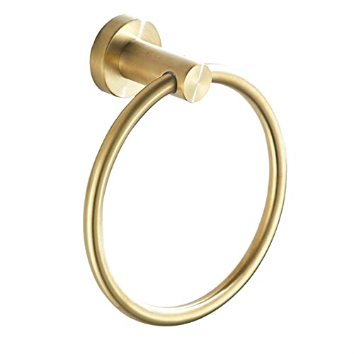 HIGOH Towel Racks,Bath Towel Holder,Bathroom Hand Towel,Brushed En Towel,Nordic round Towel Rack,Modern Style Bathroom Towel Hanger